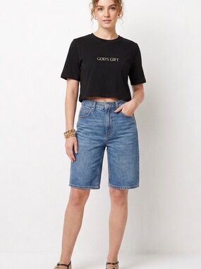 Theo The Label Gods Gift Organic Cotton T-Shirt Size Small